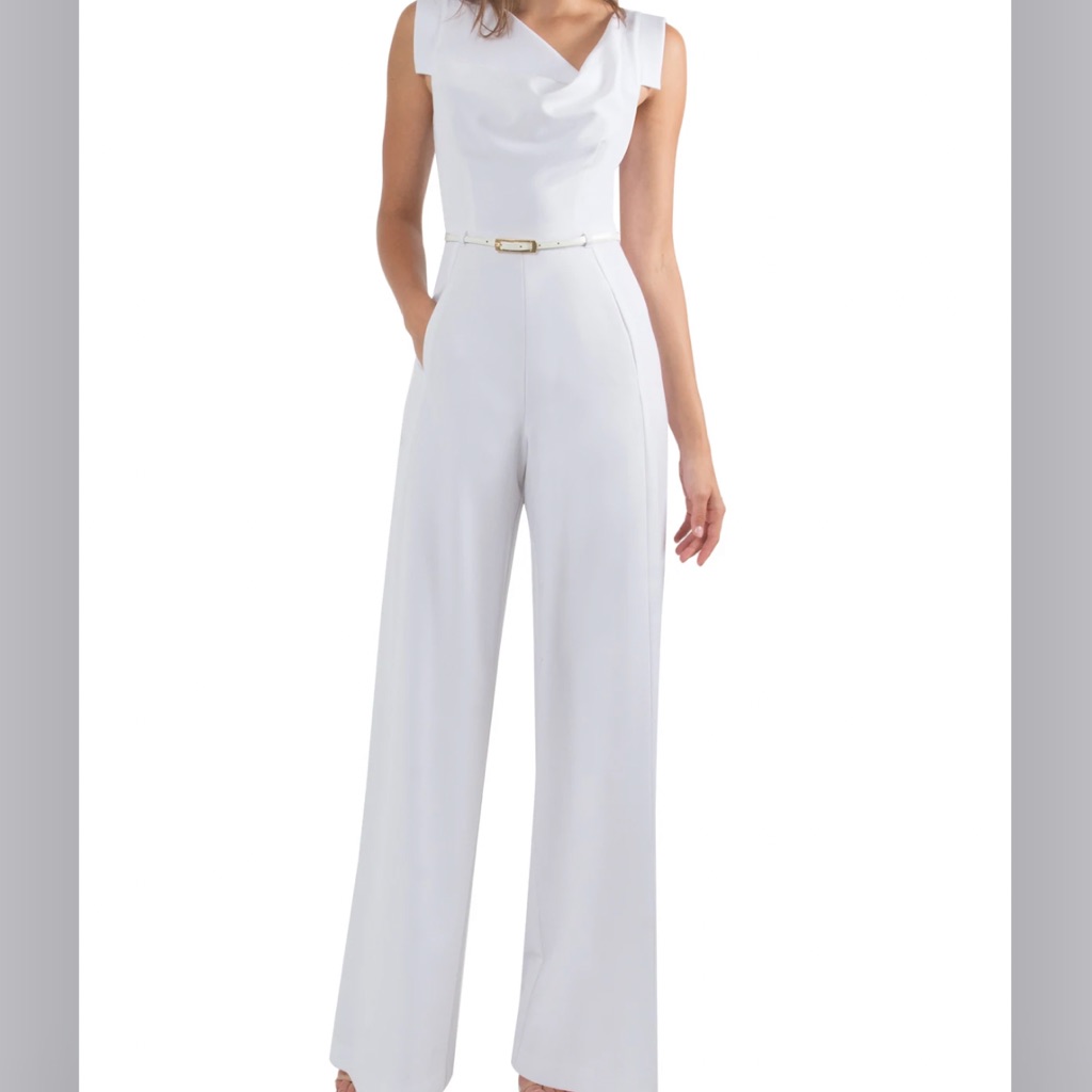Black Halo Jackie Wide Leg Jumpsuit